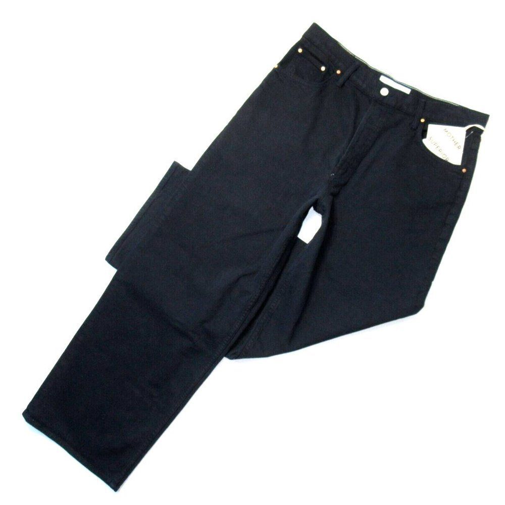 MOTHER Superior High Waisted Spinner Skimp in Blue Graphite Wide Jeans 32 - NWT